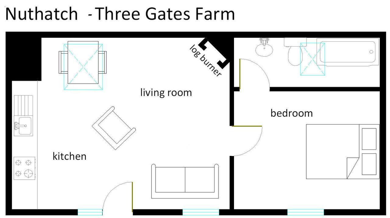 Three Gates Farm Holiday Cottages Huntsham 외부 사진